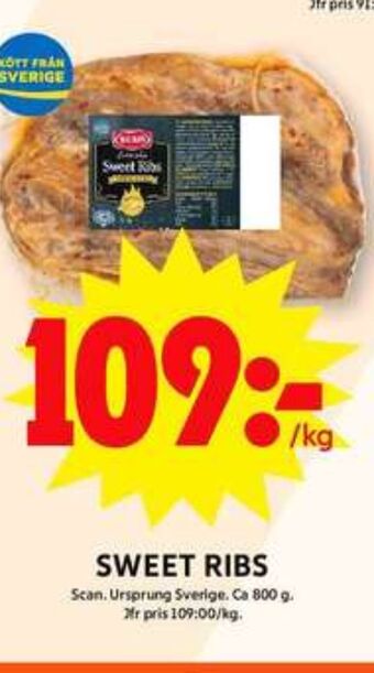ICA Maxi Scan spareribs erbjuda