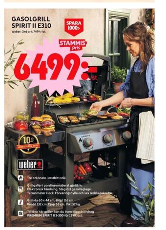 ICA Maxi Weber gasolgrill erbjuda