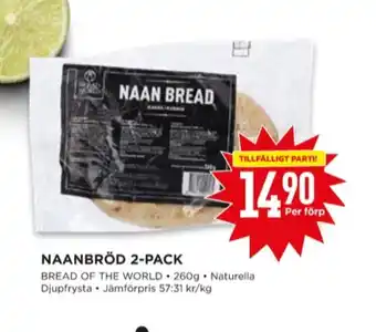 Willys Bread of the world naanbröd erbjuda
