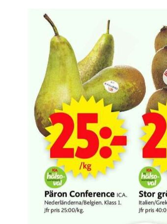 ICA Supermarket Ica päron erbjuda