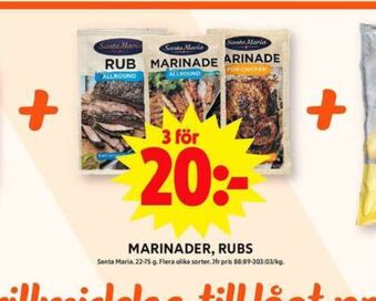 ICA Maxi Santa maria marinad erbjuda