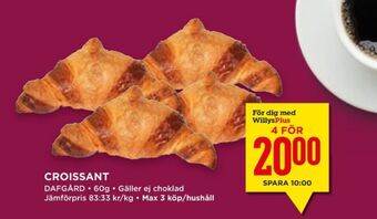 Willys Hemma Dafgårds butiksbakat kaffebröd erbjuda