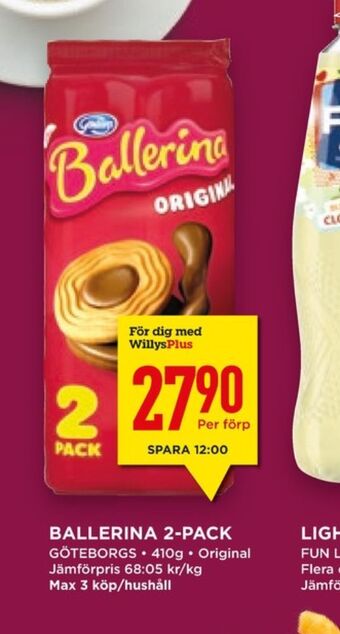 Willys Hemma Ballerina kaffekex erbjuda