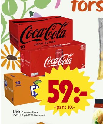 ICA Nära Coca cola läskedryck erbjuda