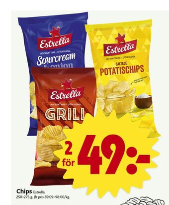 ICA Nära Estrella chips erbjuda