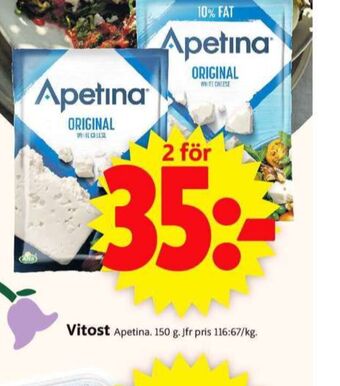 ICA Supermarket Apetina salladsost erbjuda