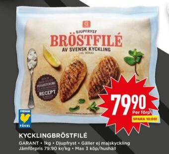 Willys Garant kycklingbröstfilé erbjuda