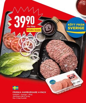 Willys Hemma Garant hamburgare erbjuda