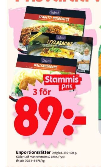 ICA Supermarket Dafgårds färdigrätter erbjuda