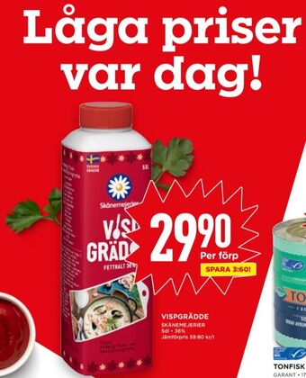 Willys Skånemejerier vispgrädde erbjuda