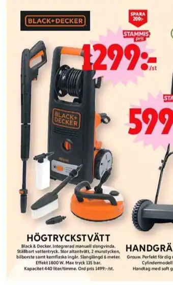 ICA Maxi Black&decker högtryckstvätt erbjuda