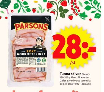 ICA Supermarket Pärsons skinka erbjuda