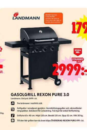 ICA Maxi Landmann gasolgrill erbjuda