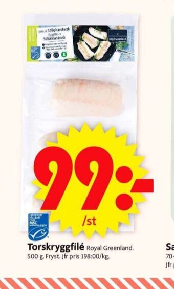 ICA Supermarket Royal greenland torskfilé erbjuda