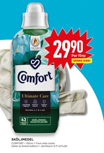 Willys Comfort sköljmedel erbjuda