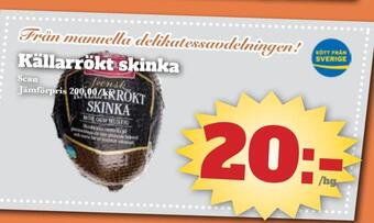 Bonum Matmarknad Källarrökt skinka erbjuda
