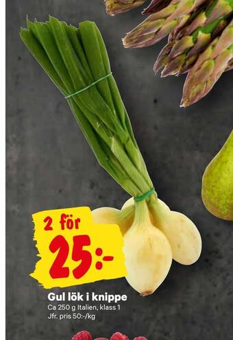 City Gross Gul lök i knippe. erbjuda