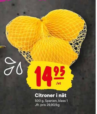 City Gross Citroner i nät erbjuda
