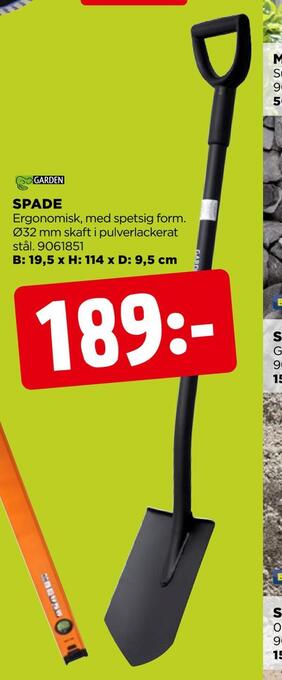 Jem&Fix Spade erbjuda