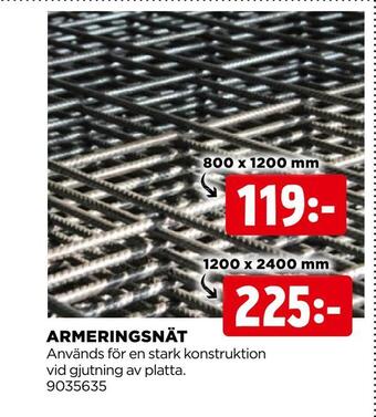 Jem&Fix Armeringsnät erbjuda