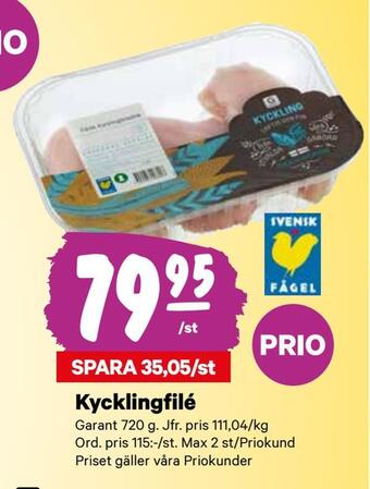 City Gross Kycklingfilé erbjuda