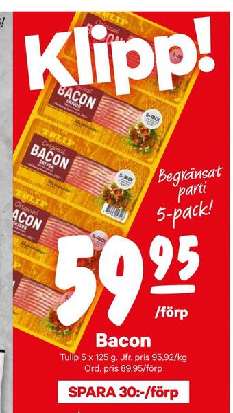 City Gross Bacon erbjuda