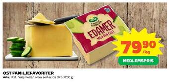 Coop Konsum Ost familjefavoriter erbjuda