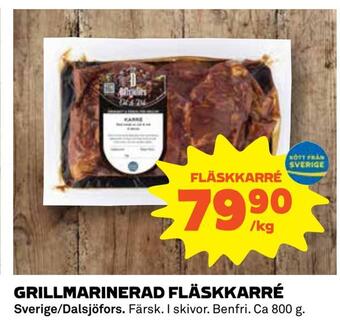 Coop Konsum Grillmarinerad fläskkarré erbjuda