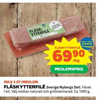 Coop Konsum Fläskytterfilé erbjuda
