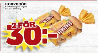 Din Mat Korvbröd erbjuda