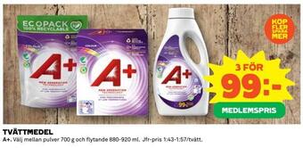 Coop Daglivs Tvättmedel erbjuda
