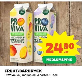 Coop Daglivs Frukt/bärdryck erbjuda