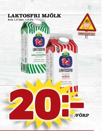 Matdax Laktosfri mjölk erbjuda