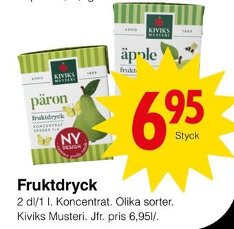 Matöppet Fruktdryck erbjuda