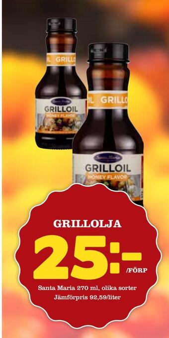 Nelins Grillolja erbjuda