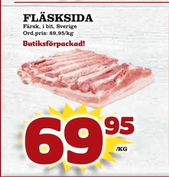 Supergrossen Fläsksida erbjuda