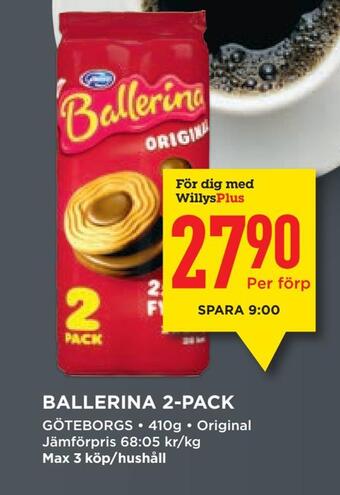 Willys Ballerina 2-pack erbjuda