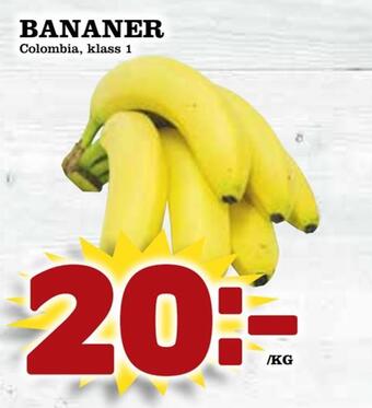 Supergrossen Bananer erbjuda