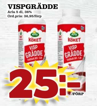 Supergrossen Vispgrädde erbjuda