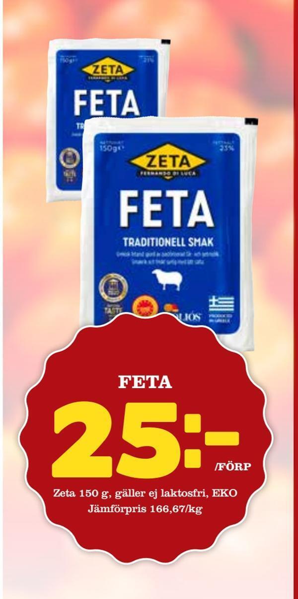 Feta erbjudande hos Prisma Mat