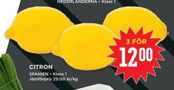 Willys Citron erbjuda