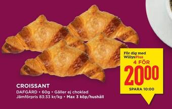 Willys Hemma Croissant erbjuda
