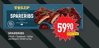 Willys Spareribs erbjuda