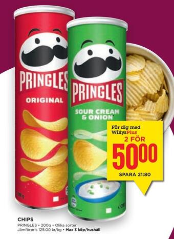 Willys Hemma Chips erbjuda