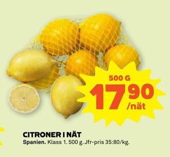 Stora Coop Citroner i nät erbjuda