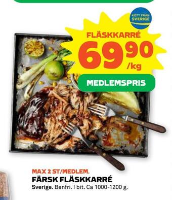 Stora Coop Färsk fläskkarré erbjuda