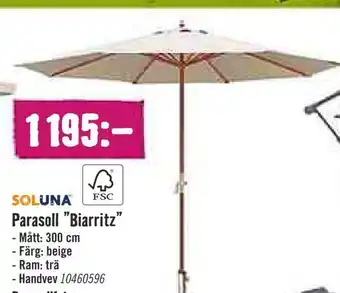Hornbach Parasoll biarritz erbjuda