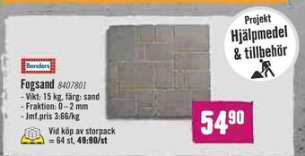Hornbach Fogsand erbjuda