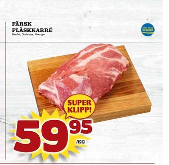 Nya Pulsen Färsk fläskkarré erbjuda