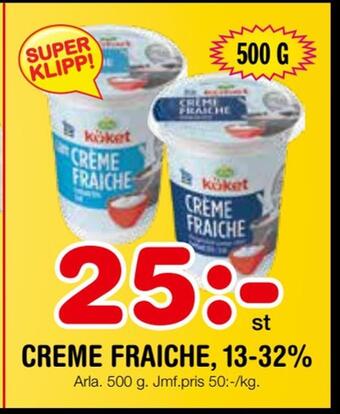 Nya Pulsen Creme fraiche, 13-32% erbjuda